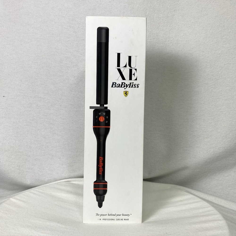 Babyliss Luxe 1in Curling Iron Salon Professional Wand Open Box Ferrari Limited